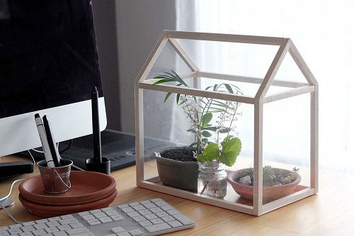 beautiful Tabletop Miniature Greenhouse